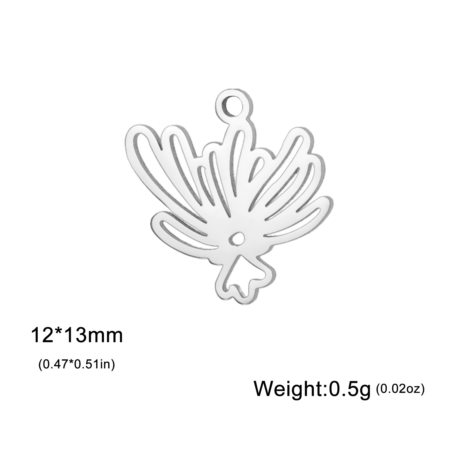 Gold and silver flower-steel color