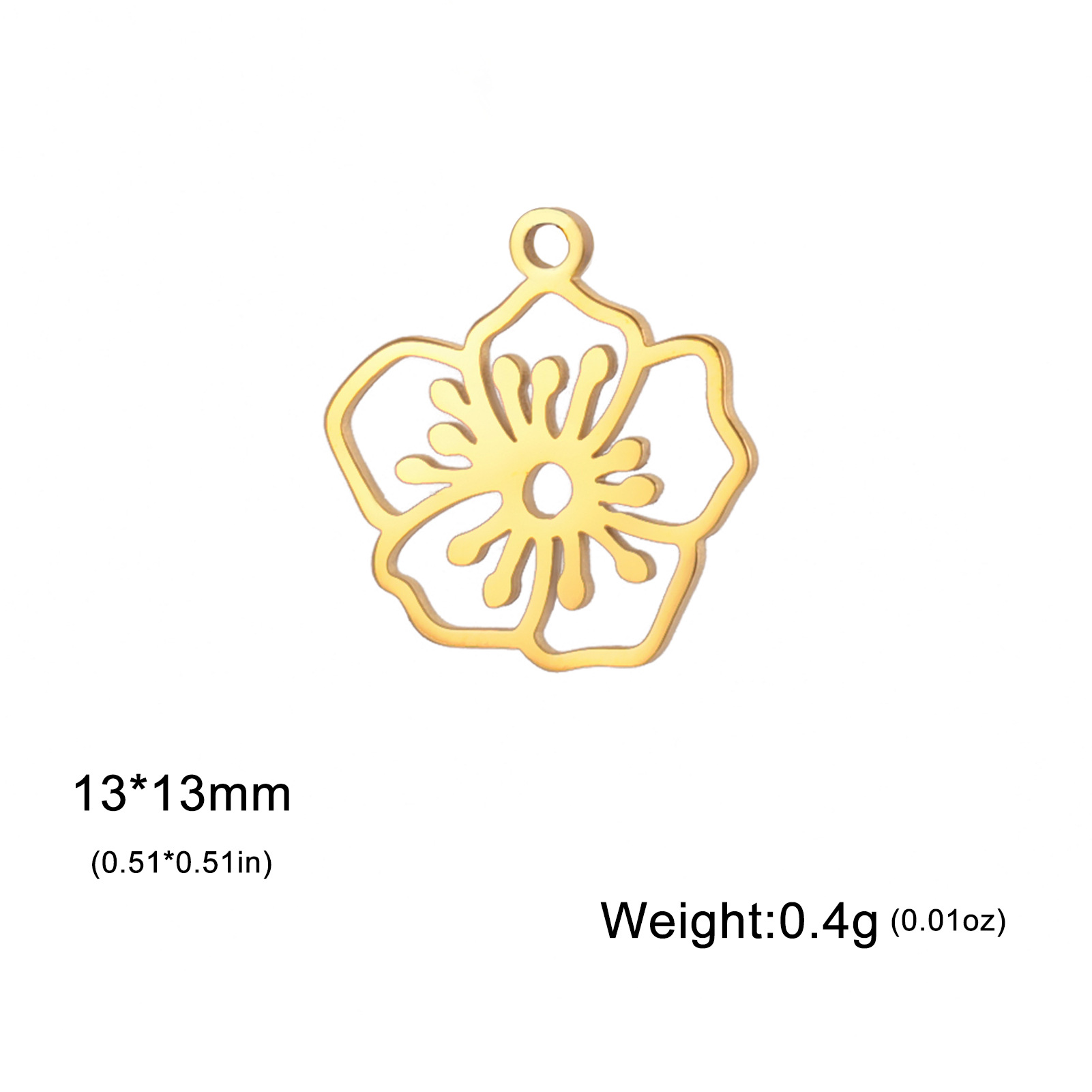Hawthorn flower-gold