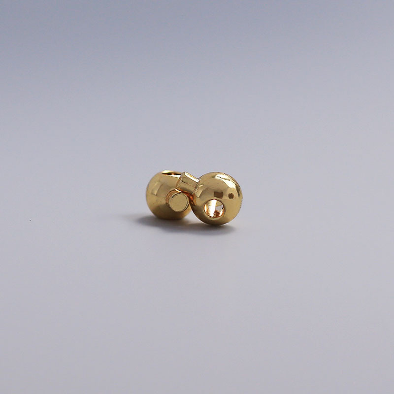 Ordinary imitation gold colorless 3.5mm positioning buckle