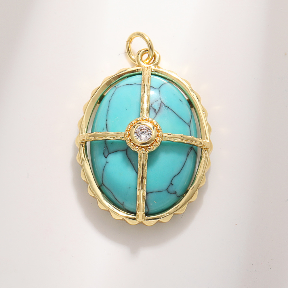 A1670 turquoise cross