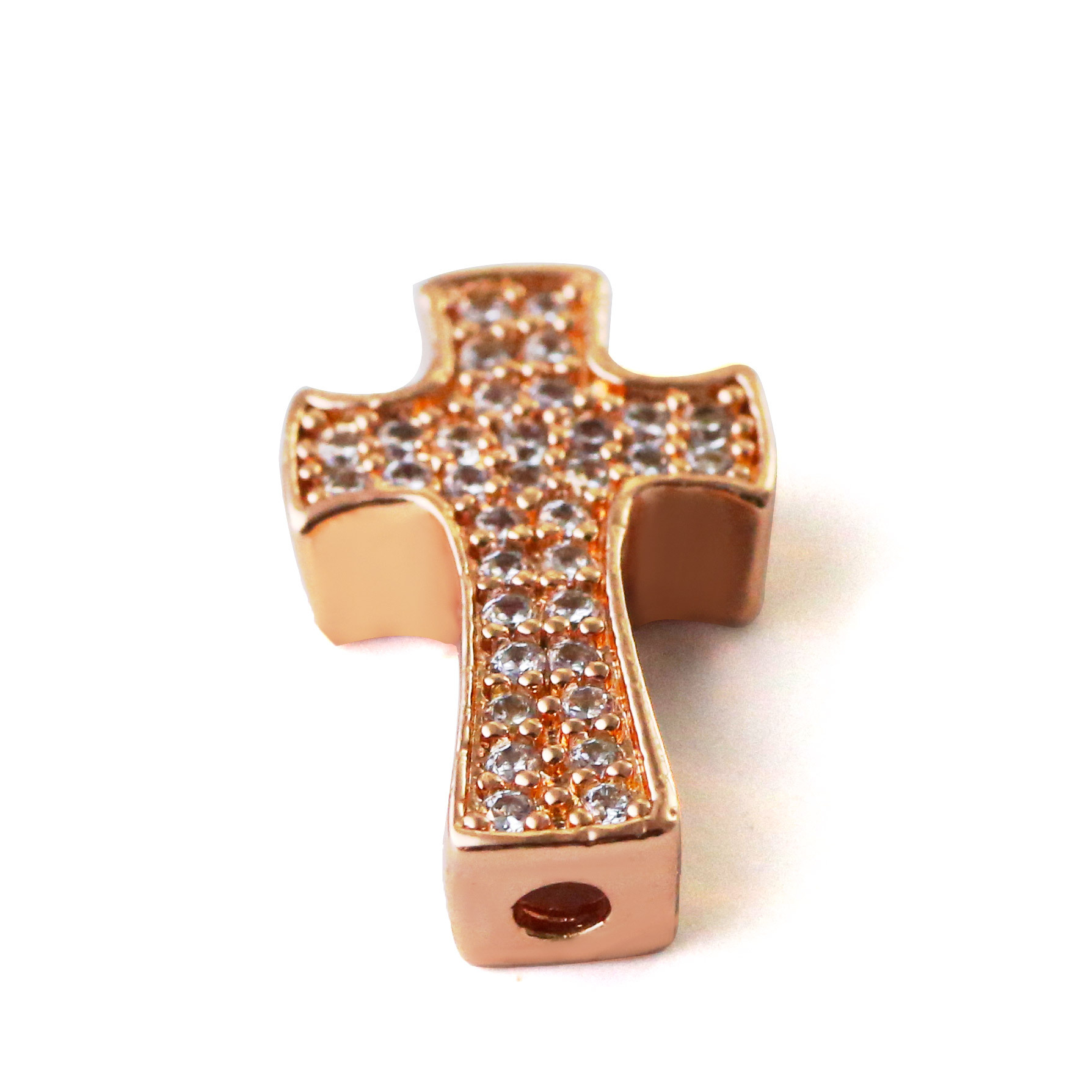 White zircon (rose gold)