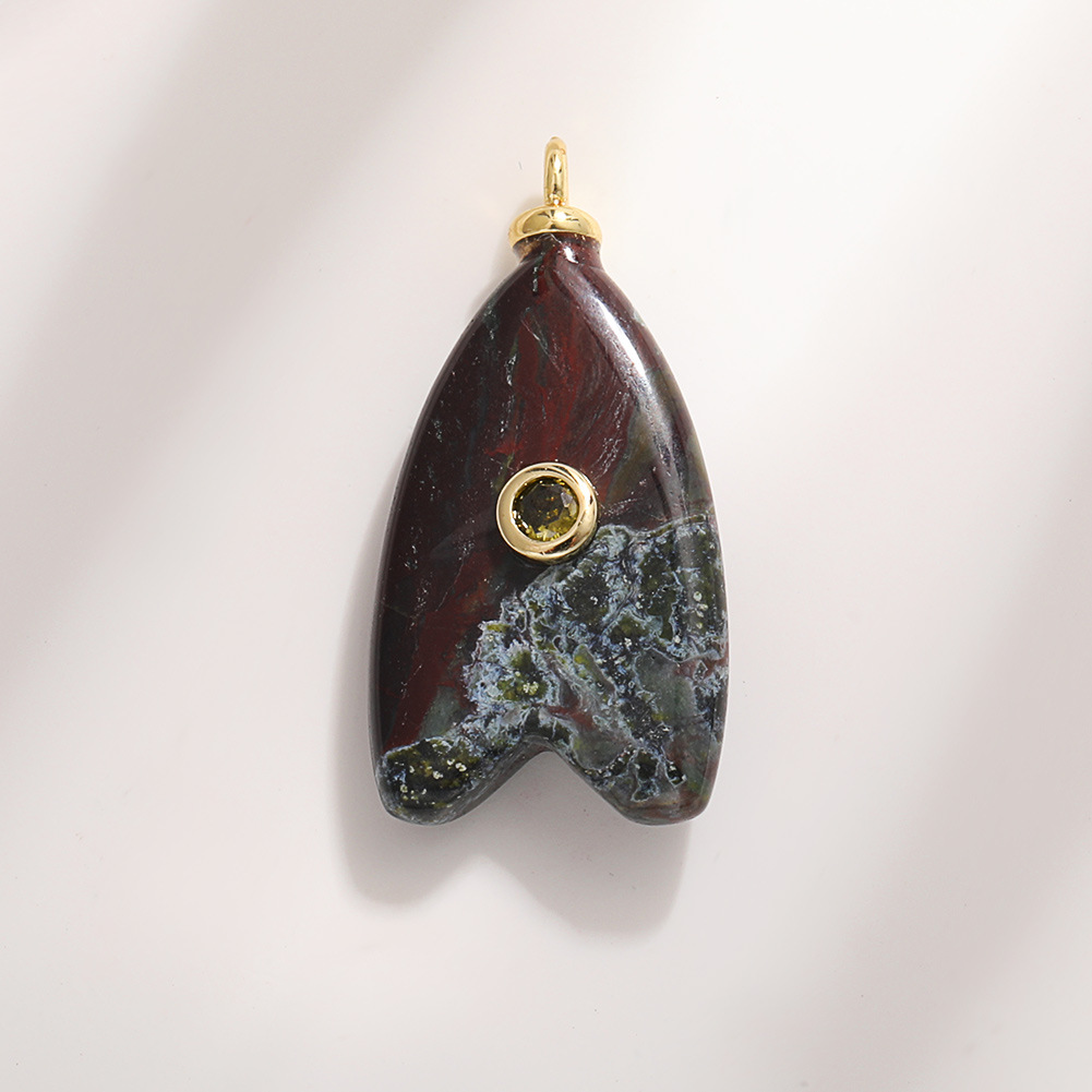 A1659 fish tail water grass jade