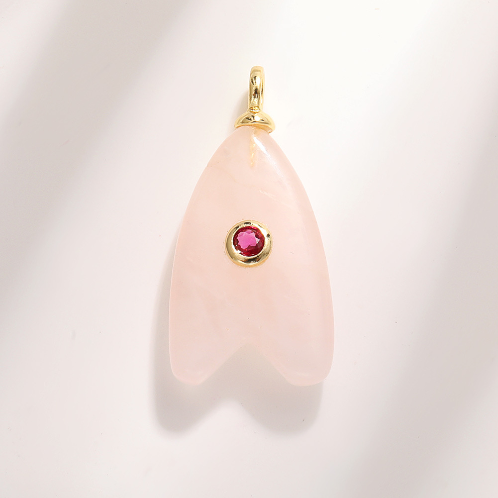 A1661 fishtail pink crystal