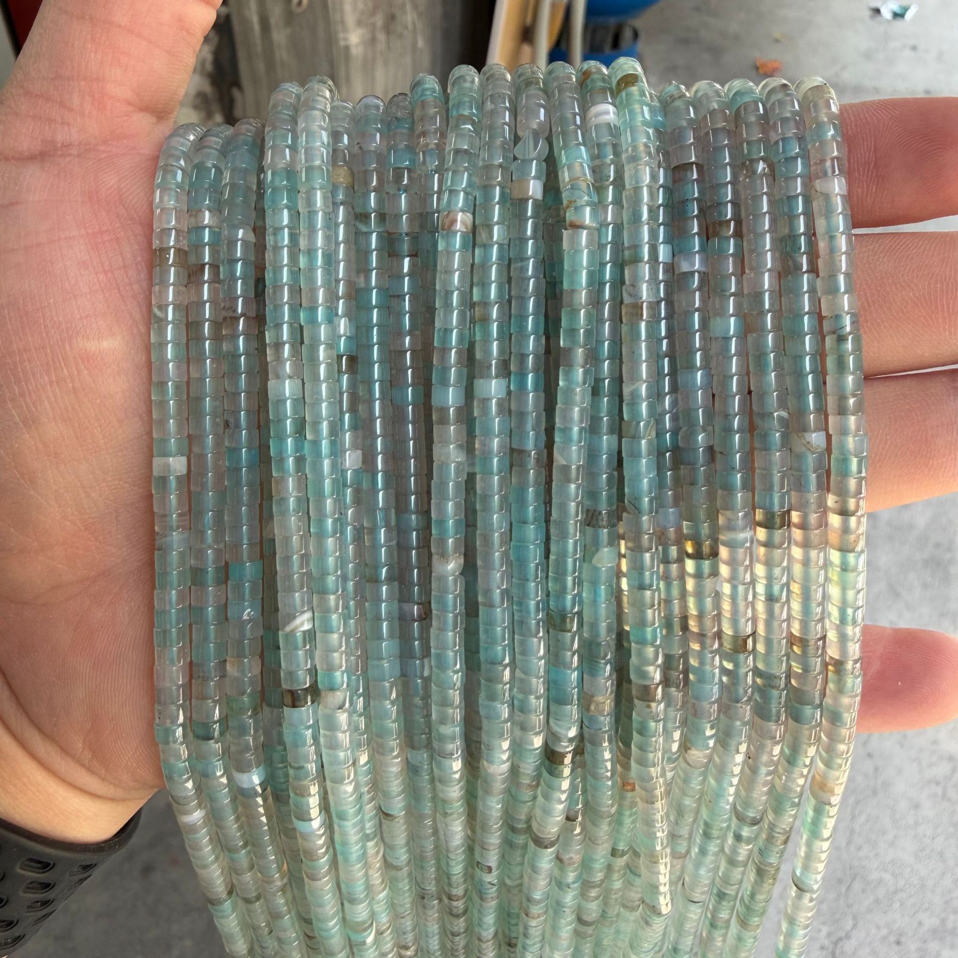 agate bleue