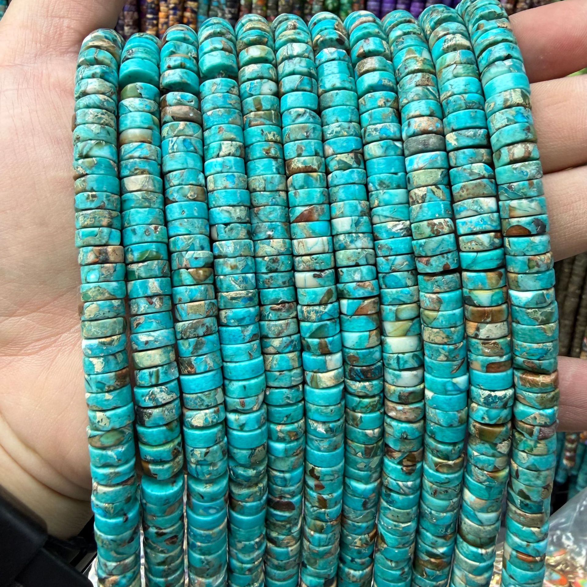 Aqua blue Impression Jasper