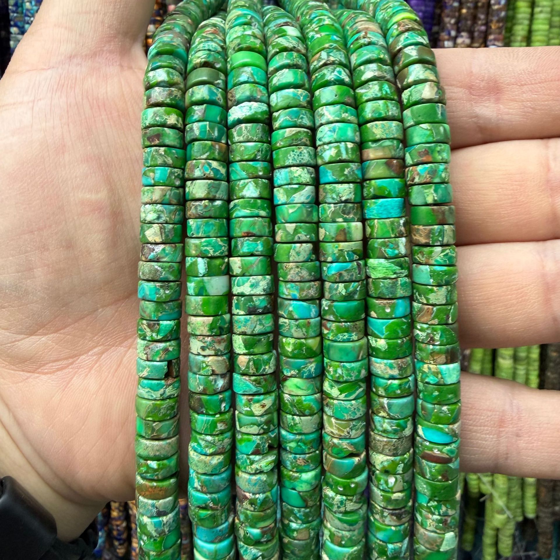 Dark green Impression Jasper