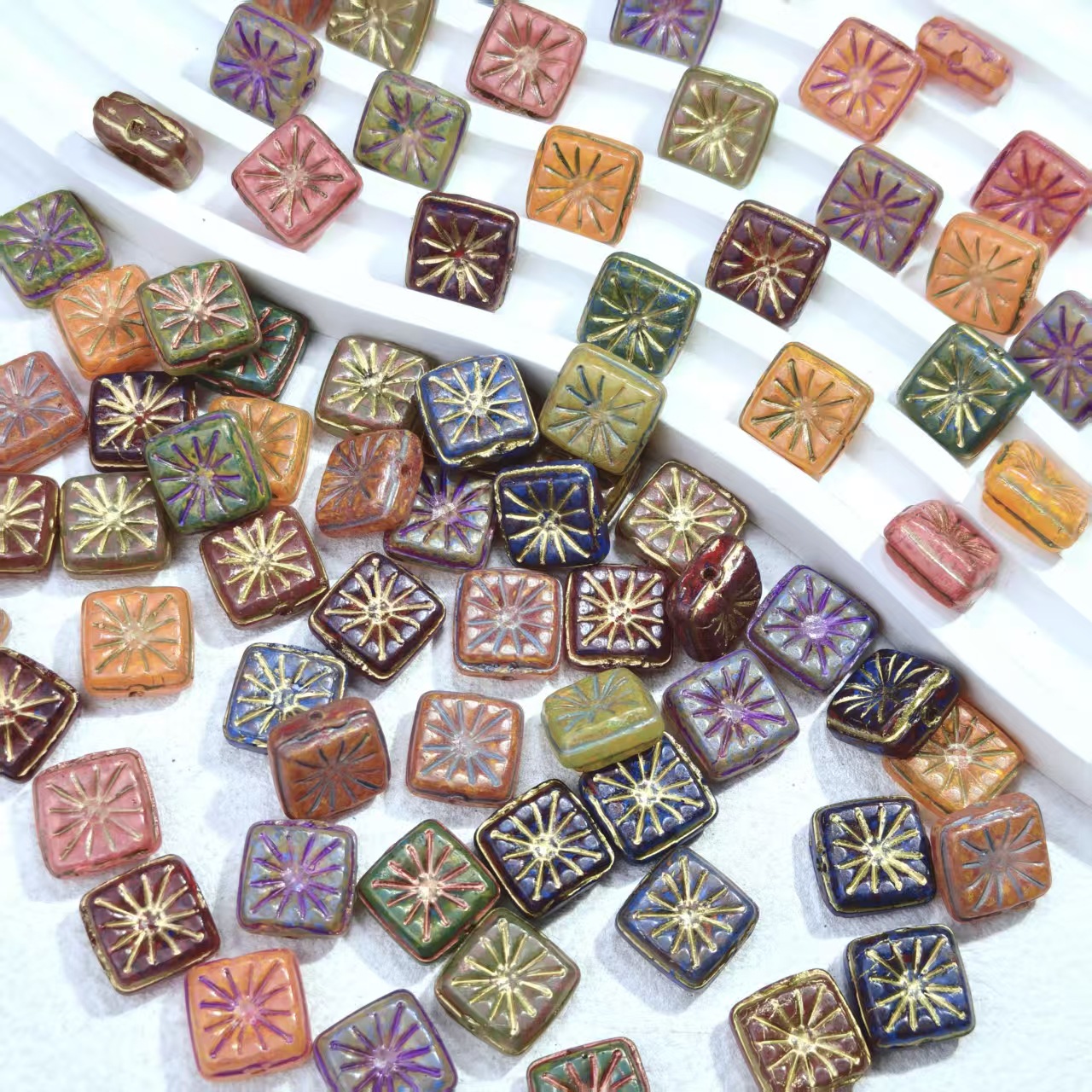 Fireworks square card·10*10*5mm