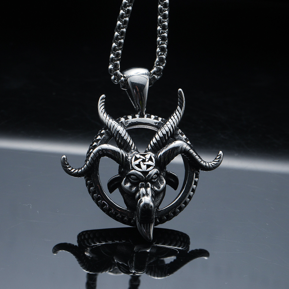 Steel pendant   steel 3.0 square pearl chain 60m