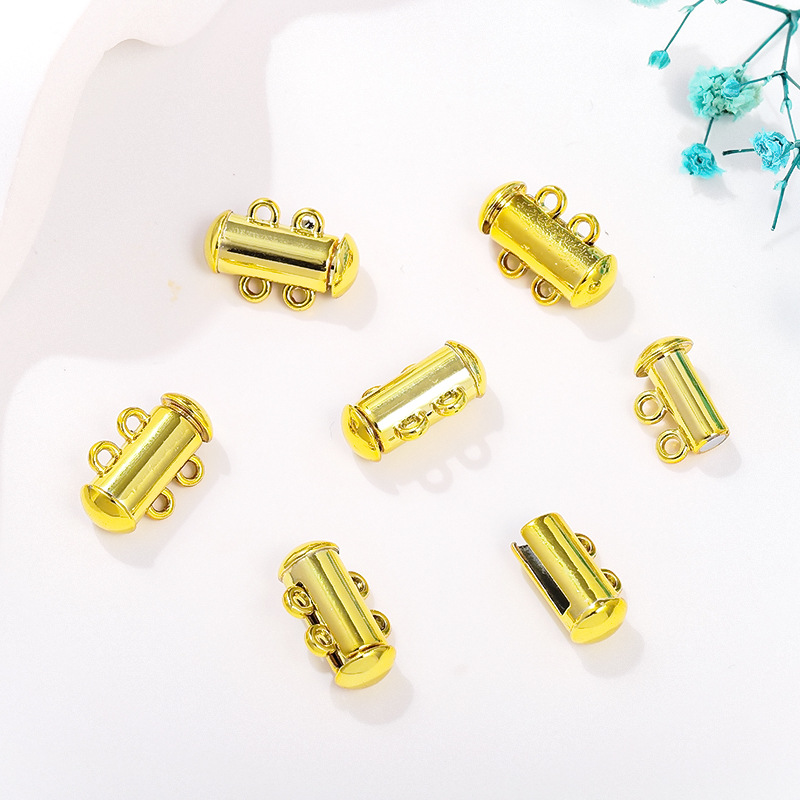 double row 14K gold plated