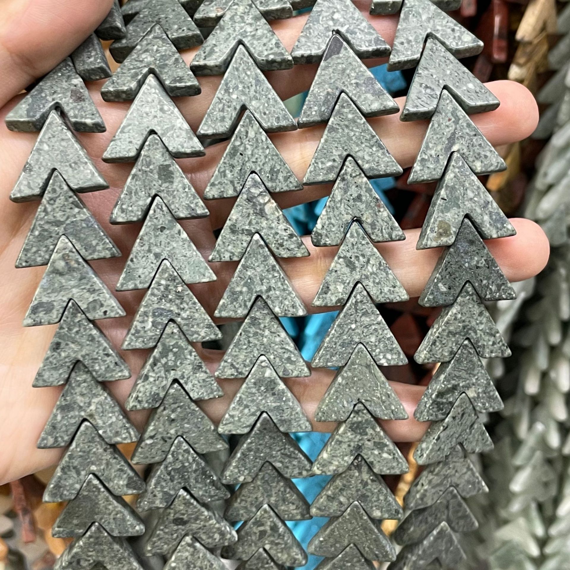 Natural gray spotted stone