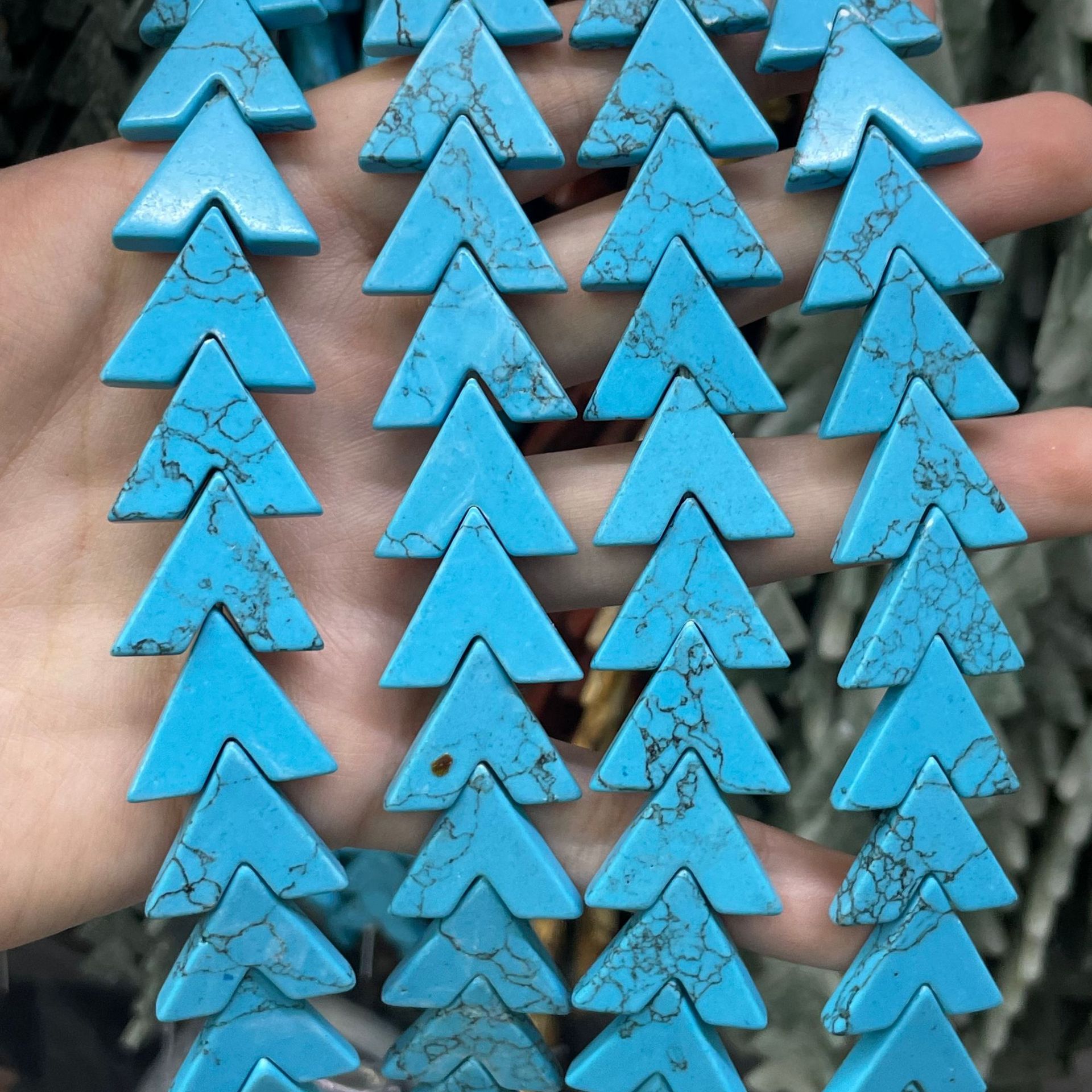 synthetic blue turquoise