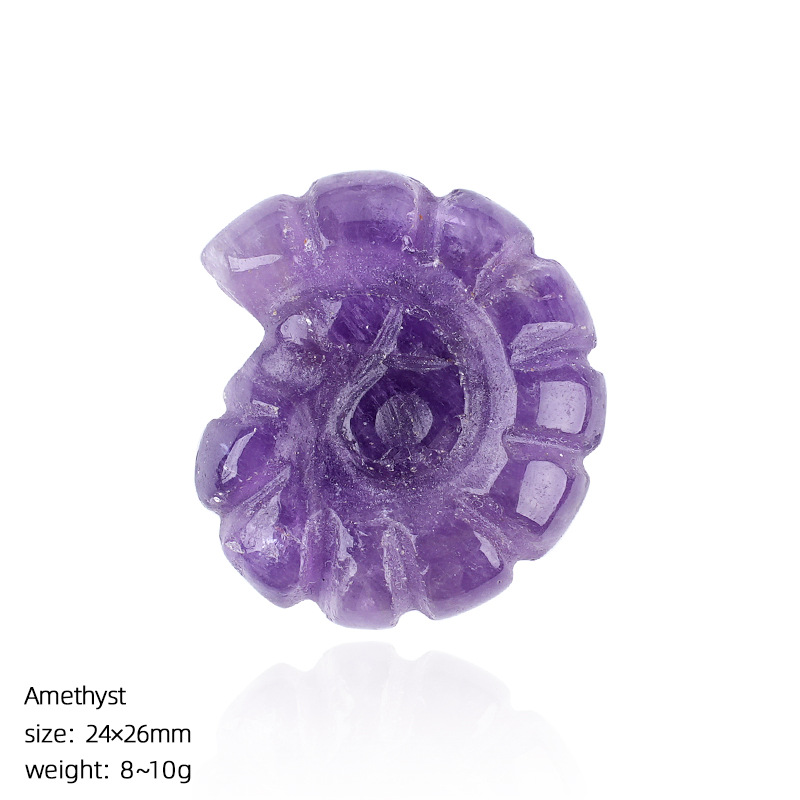 Amethyst carved conch