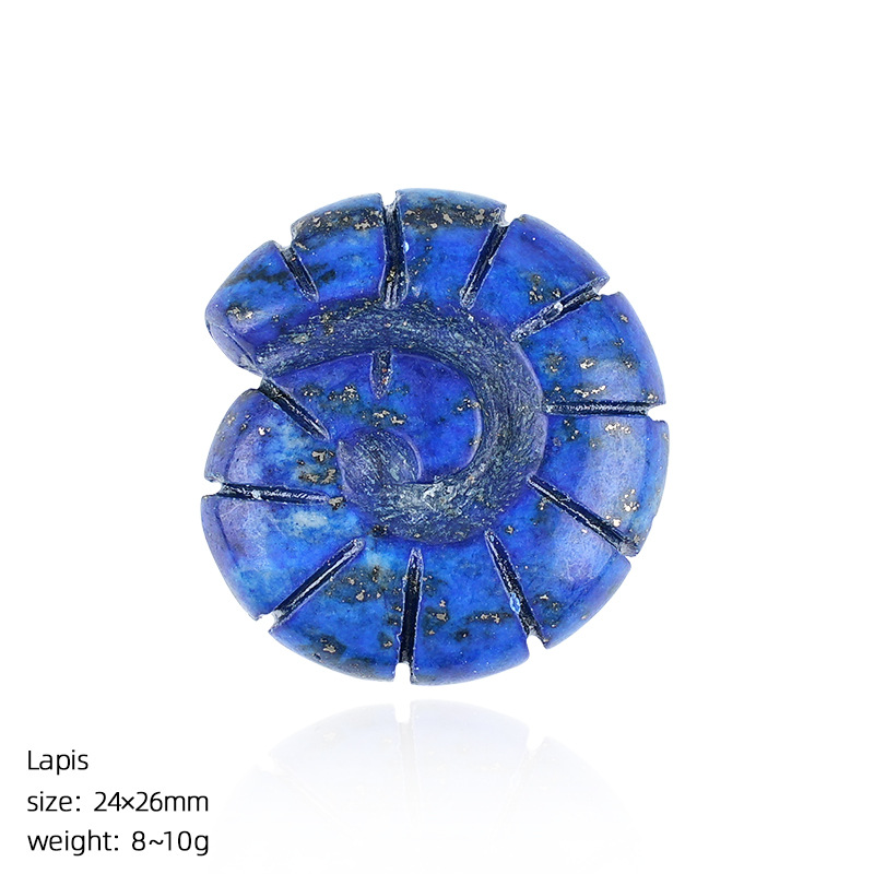 Lapis lazuli carved conch