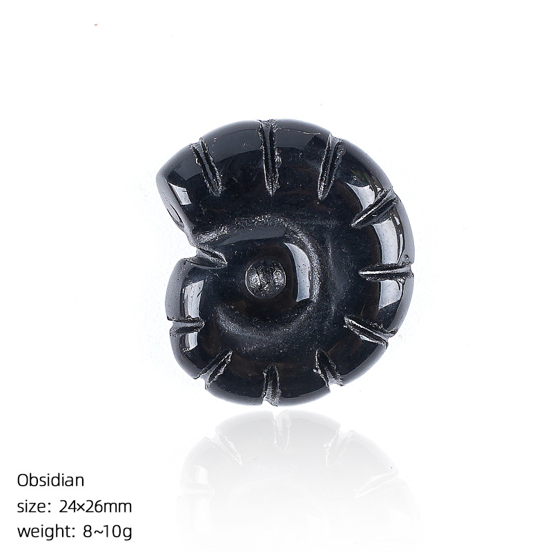 Obsidian carved conch