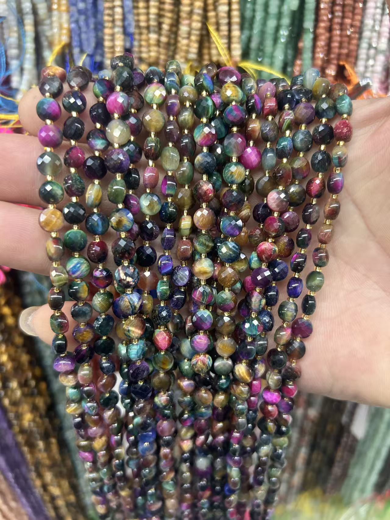 Starry sky color tiger eye