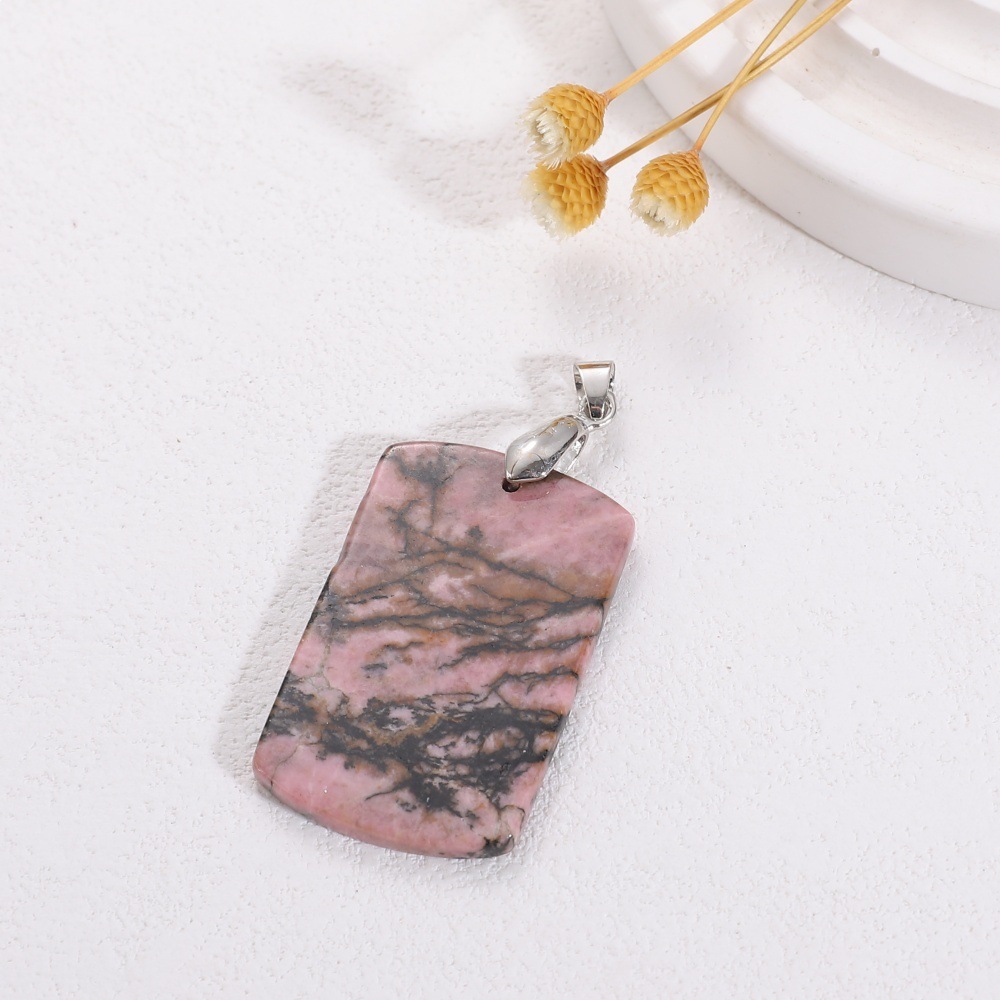 black line Rhodonite