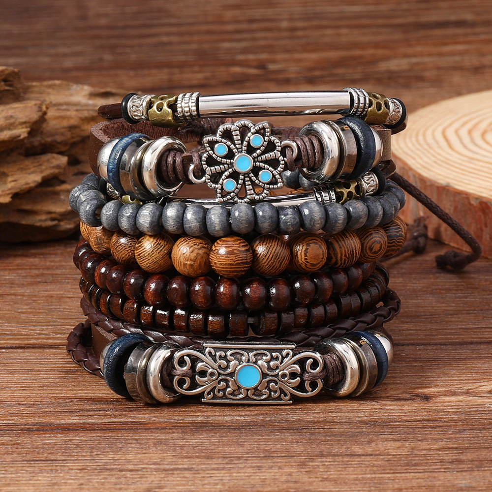 Oil dripping flower six-piece set