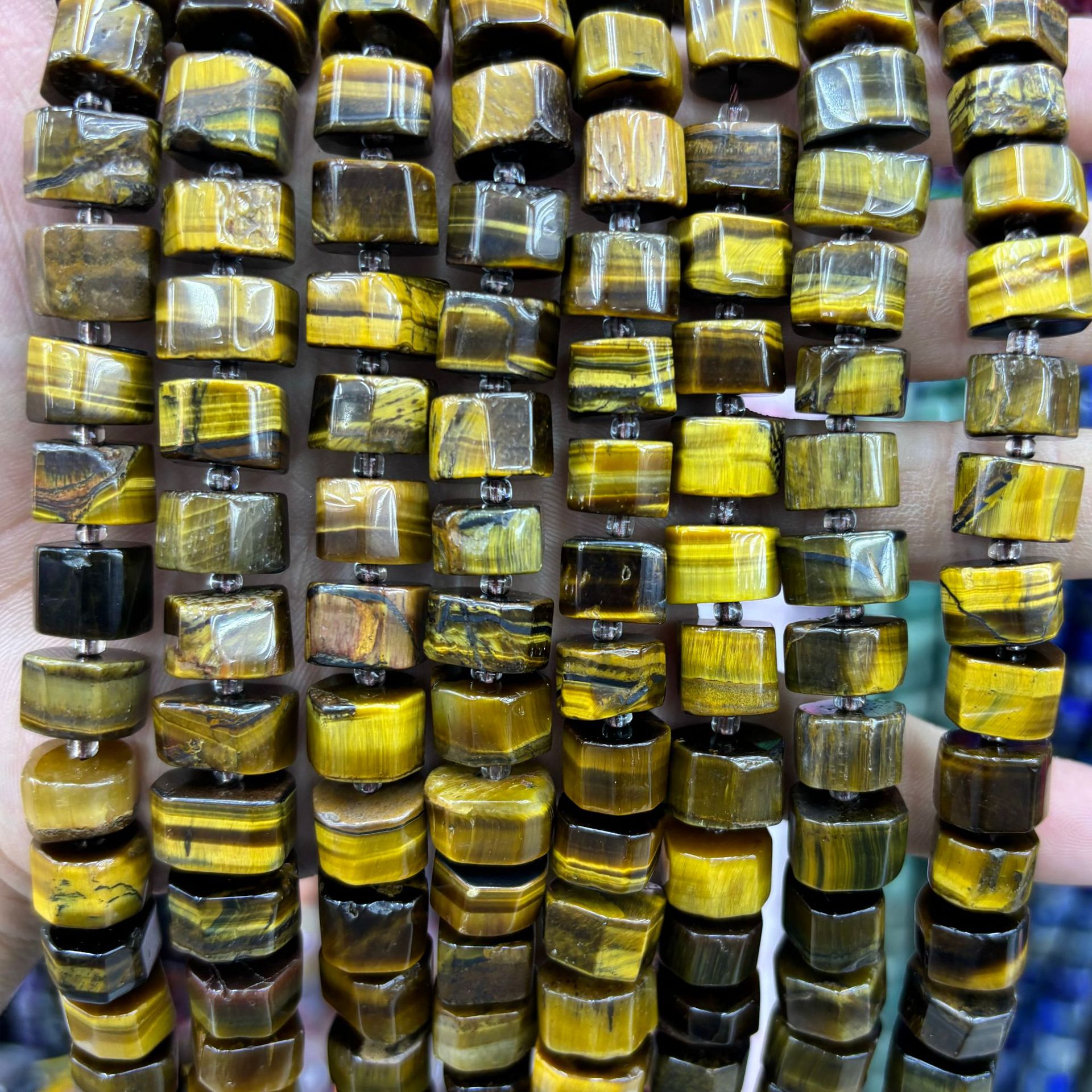 Yellow tiger eye stone