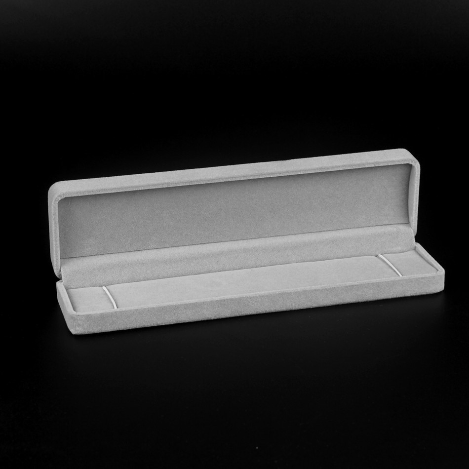 Grey 21.5*5.5*3cm necklace box