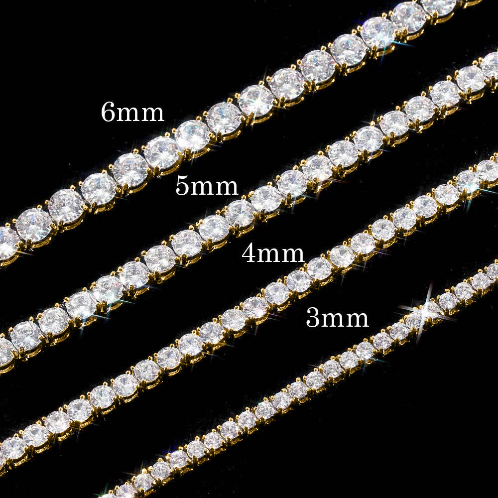 Gold 4 prongs (width 4mm)