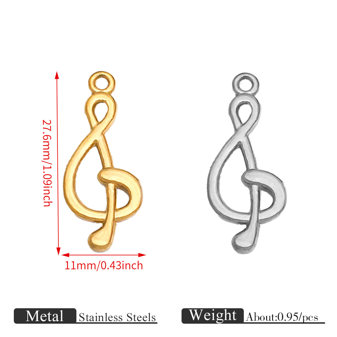 Musical note pendant-ot134