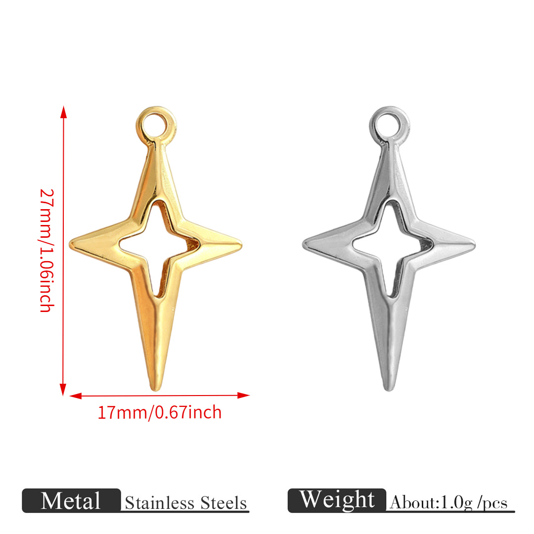 Big four-pointed star pendant-ot142
