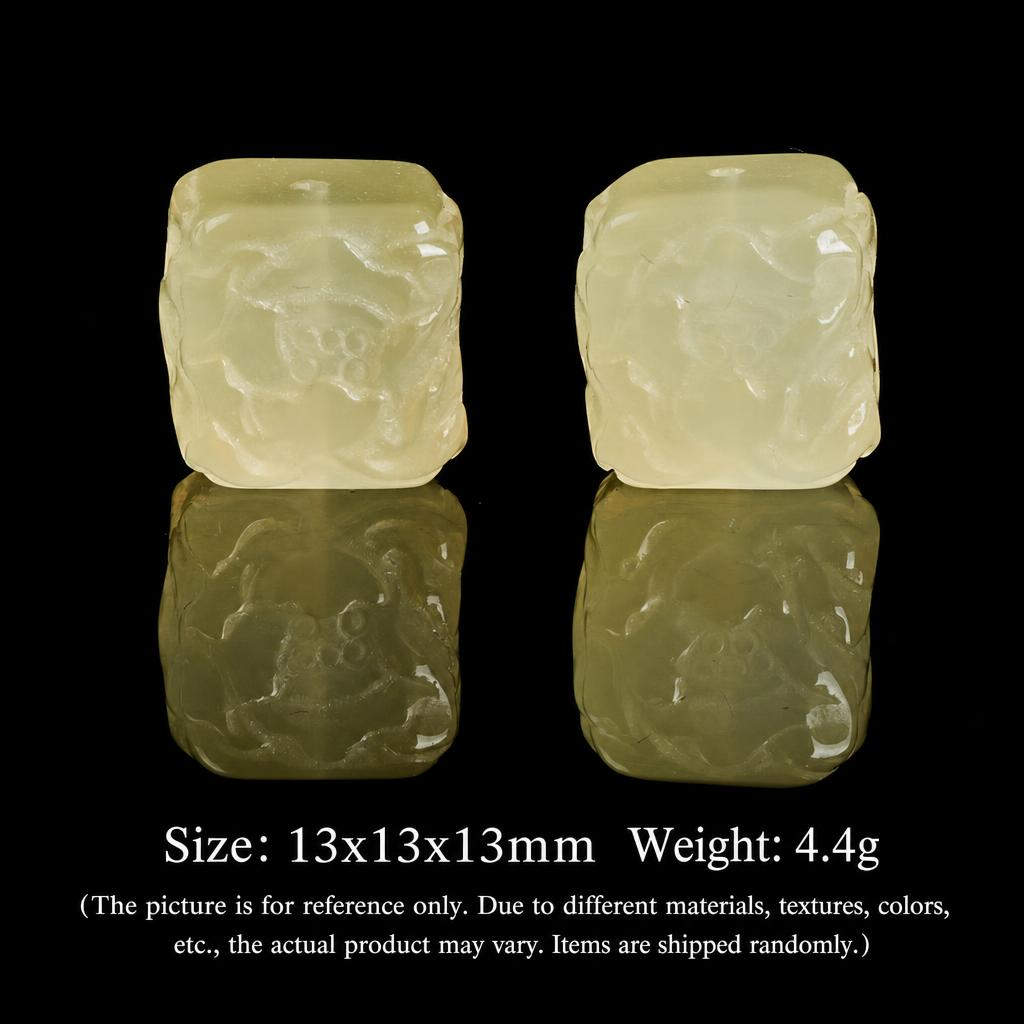 Citrine sugar cube beads