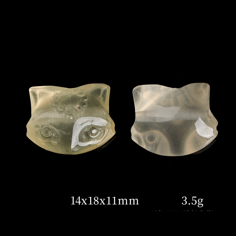Citrine nine-tailed fox head