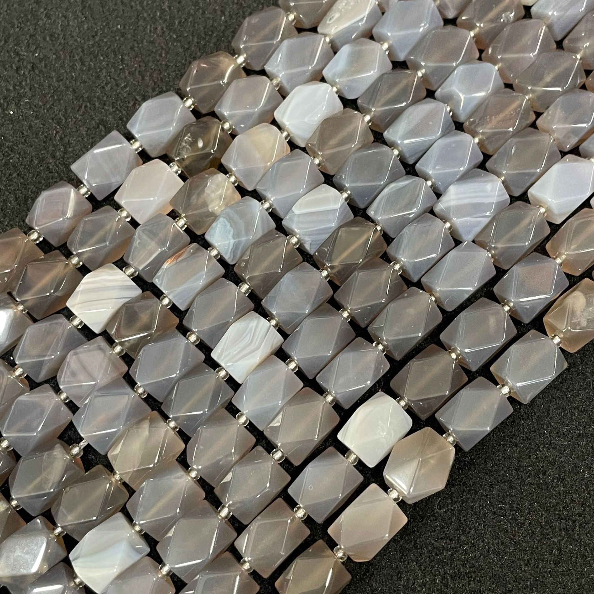 Natural gray agate