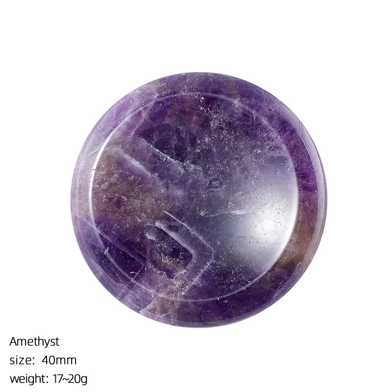 Amethyst thumb stone
