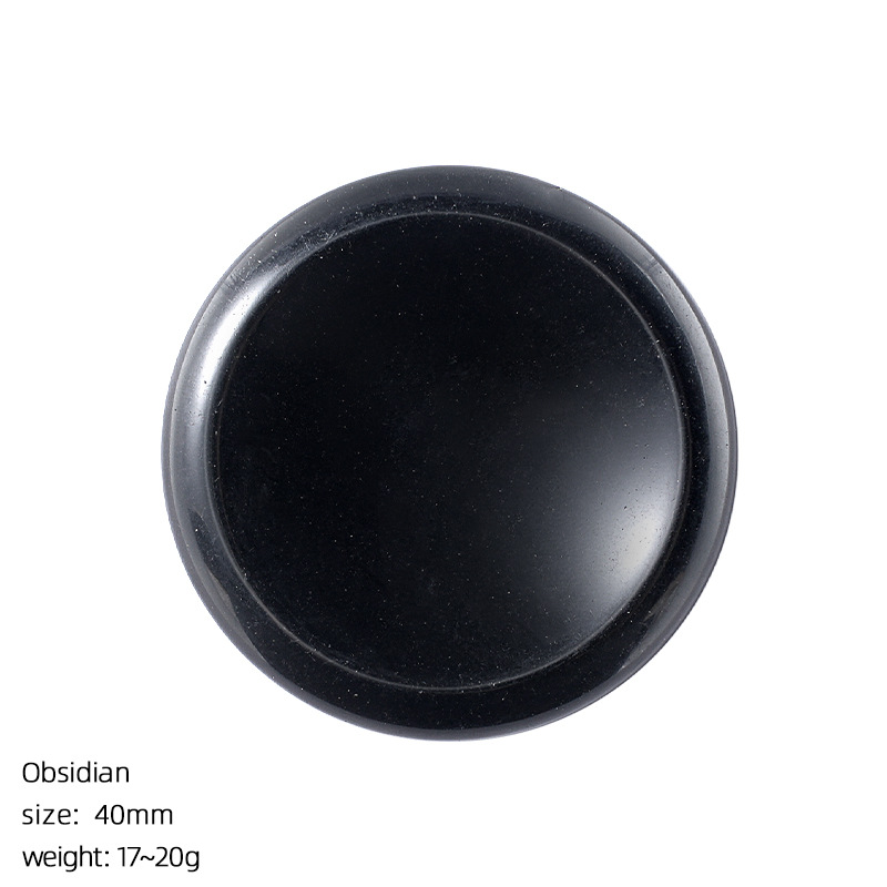 Obsidian thumb stone