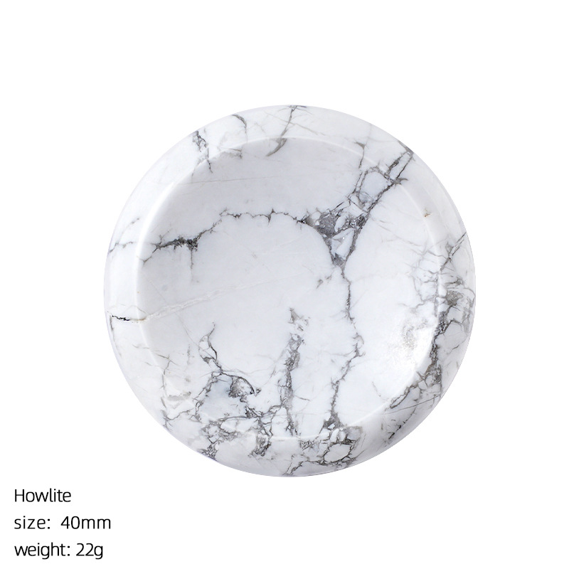 White turquoise thumb stone