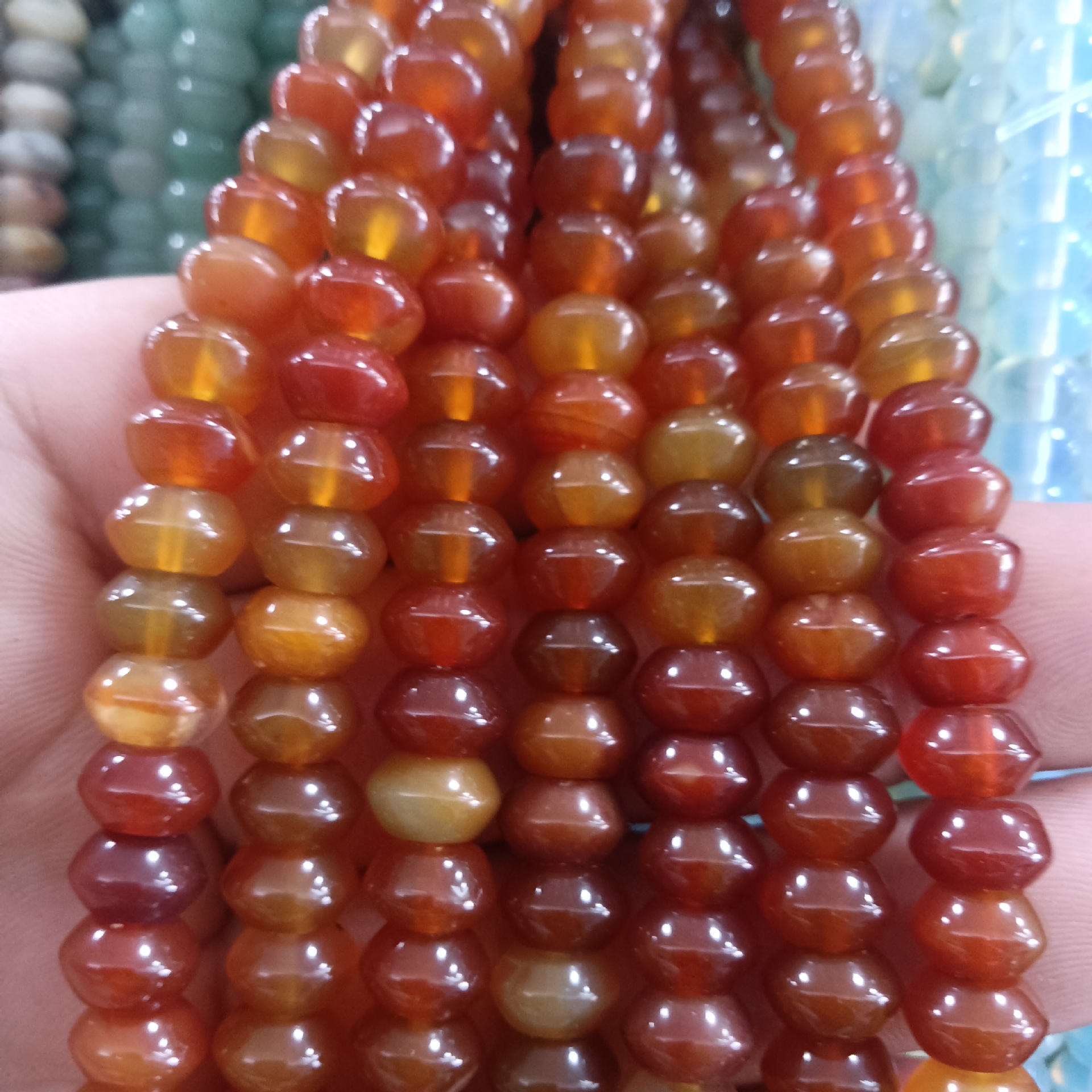 4 red agate