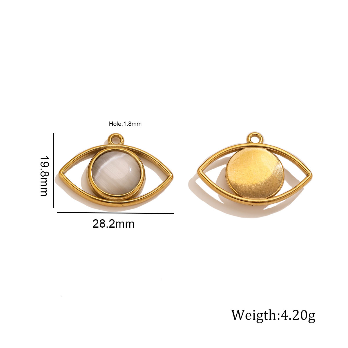 Opal eye pendant