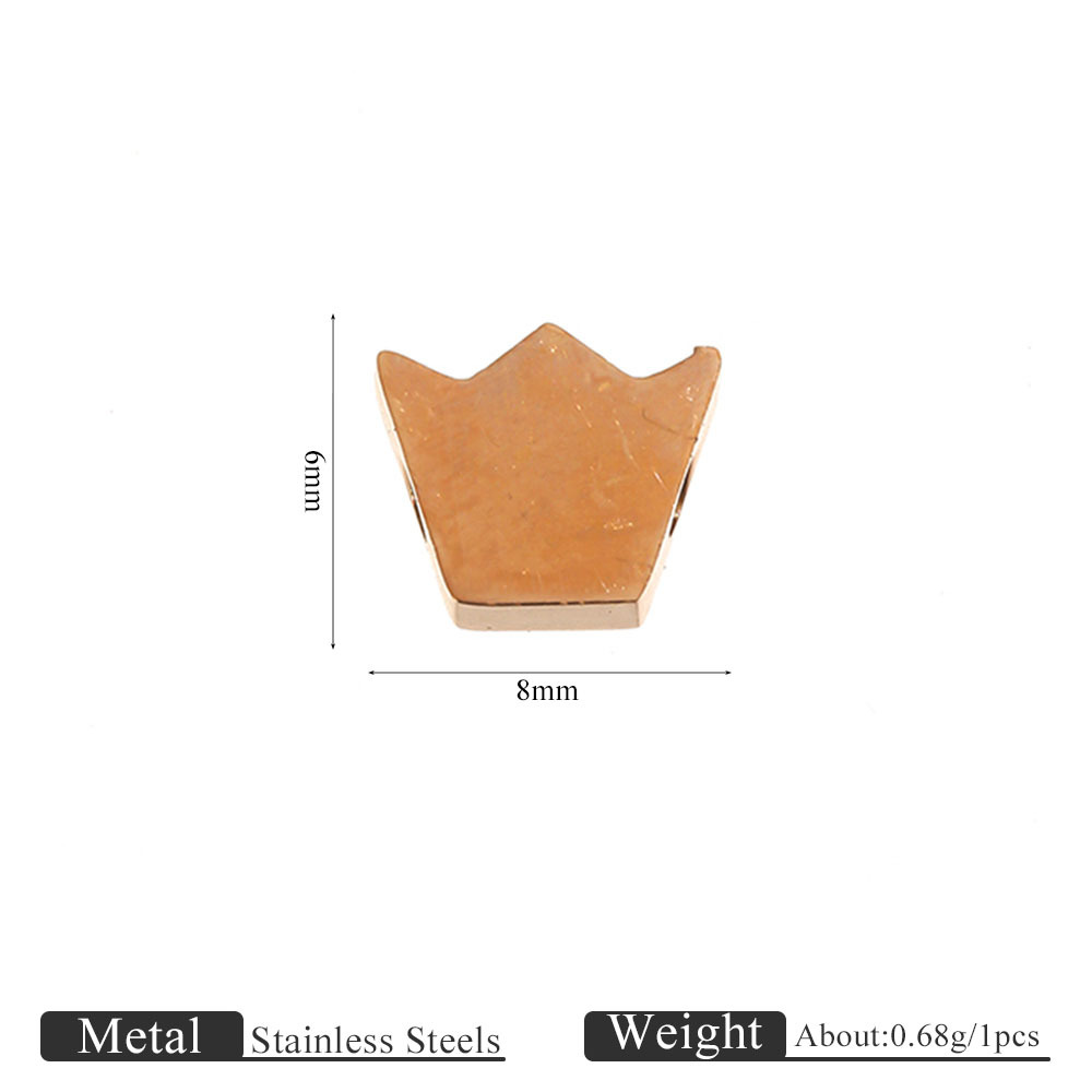 Jc876-rg rose gold crown pendant