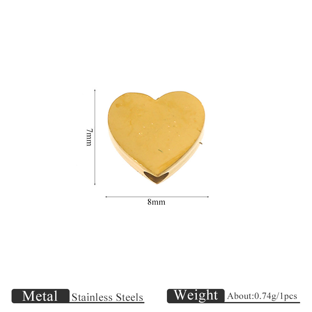 Jc880-g2 golden love vertical hole pendant