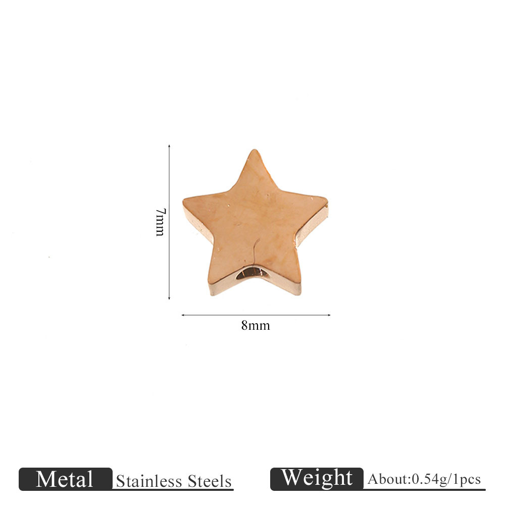 Jc908-rg rose gold five-pointed star pendant