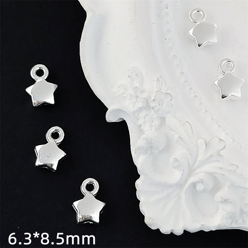 A171 [bright silver] star 6.3*8.5mm