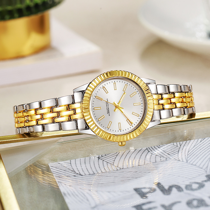 Gold and white plate