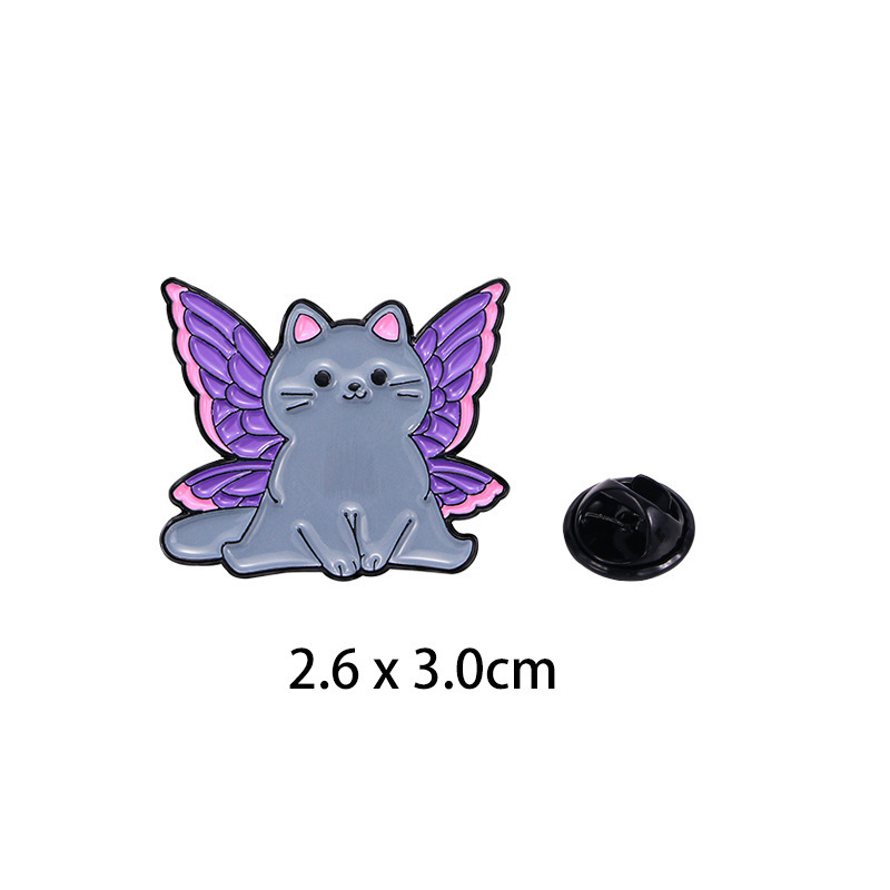 Pink and purple butterfly cat
