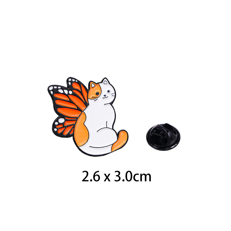 Orange-red butterfly cat