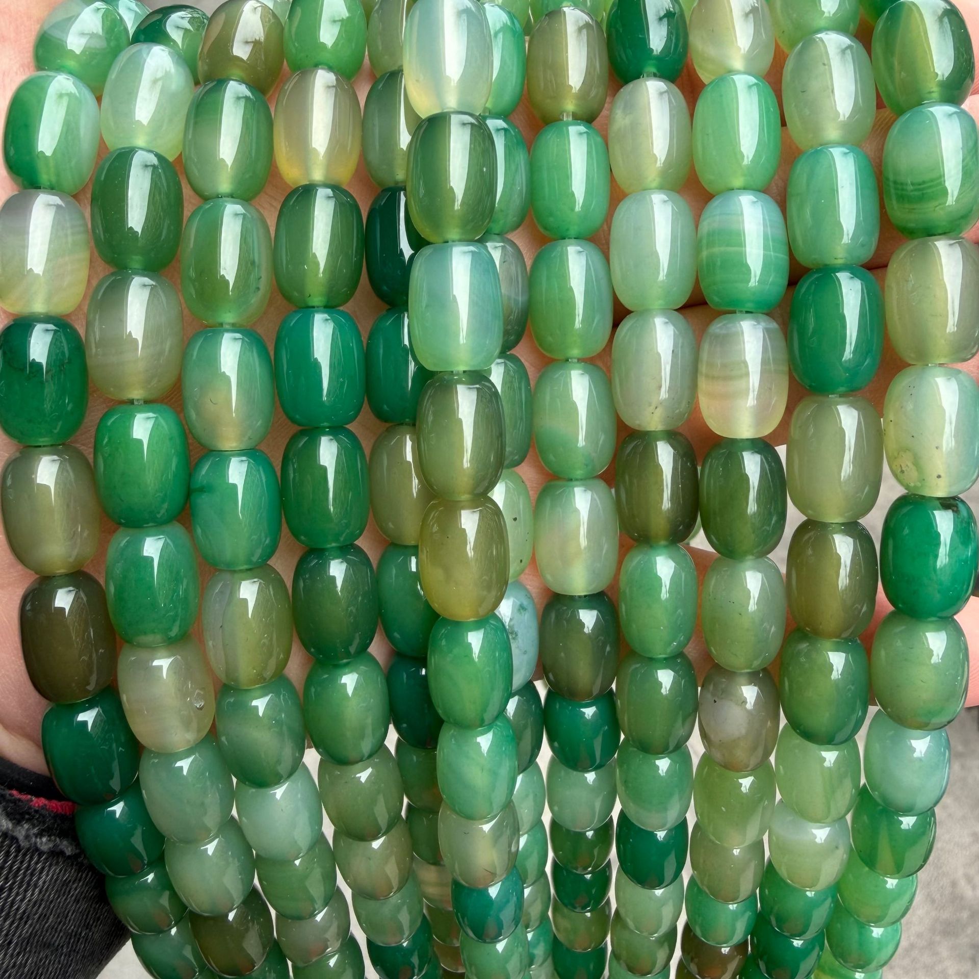 Olive green agate