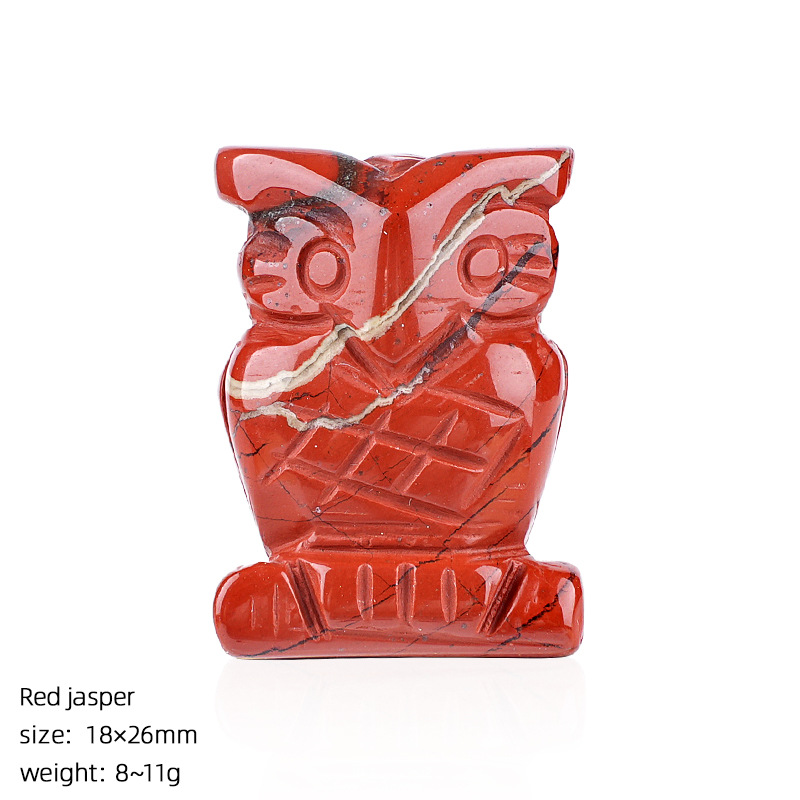 Red jasper owl