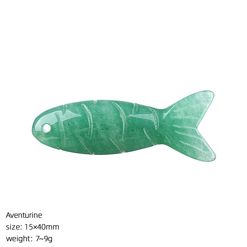 Green aventurine fish