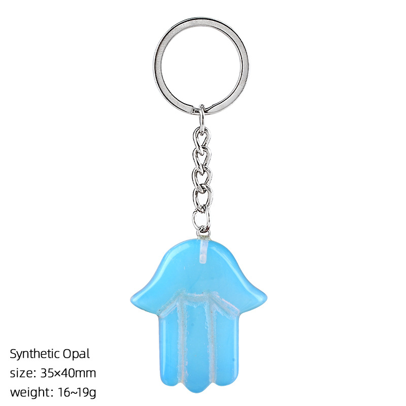 synthetic Opal keychain