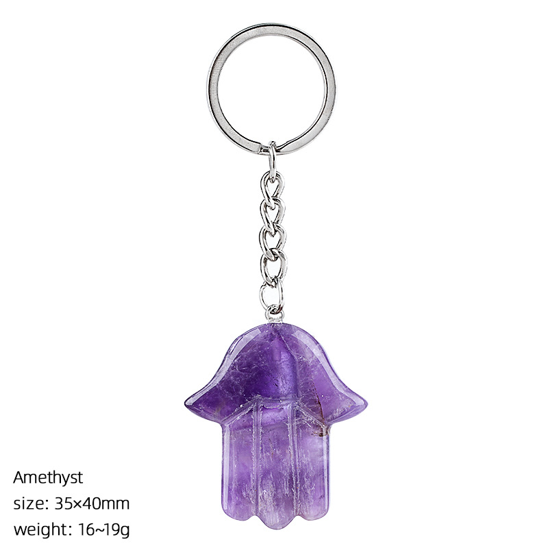 Amethyst keychain