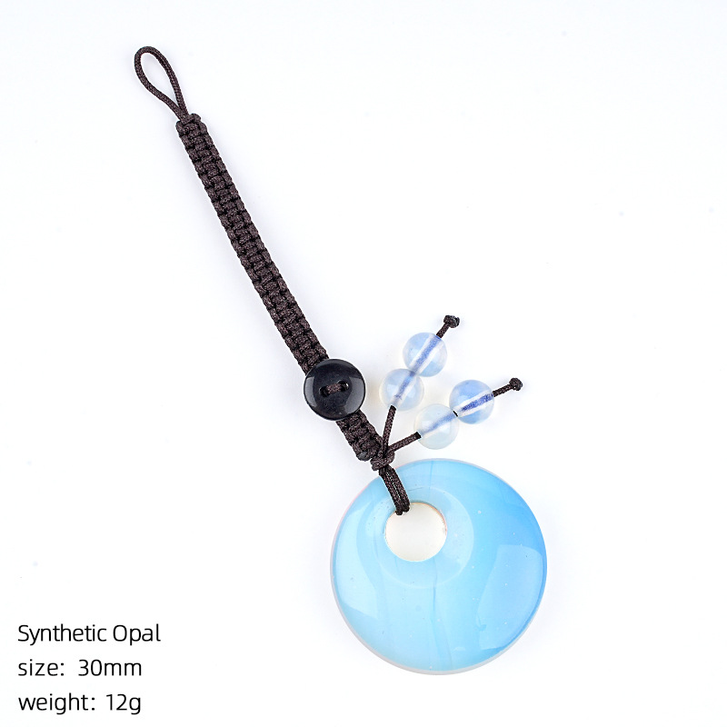 synthetic Protein stone pendant
