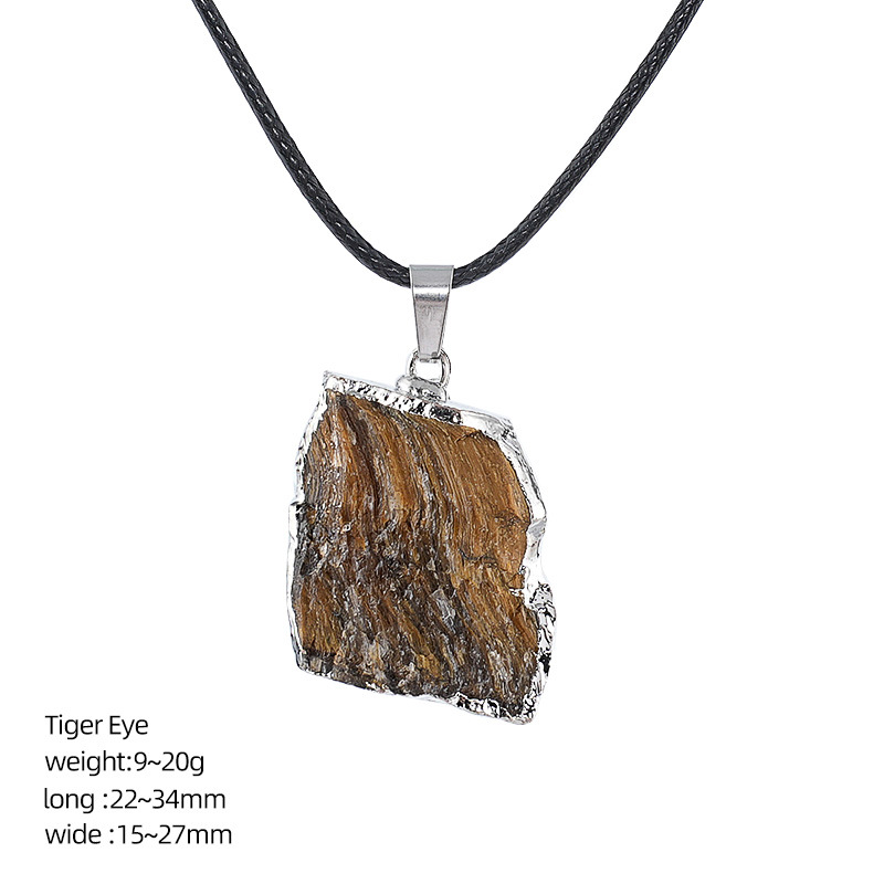 Tiger eye stone (silver)