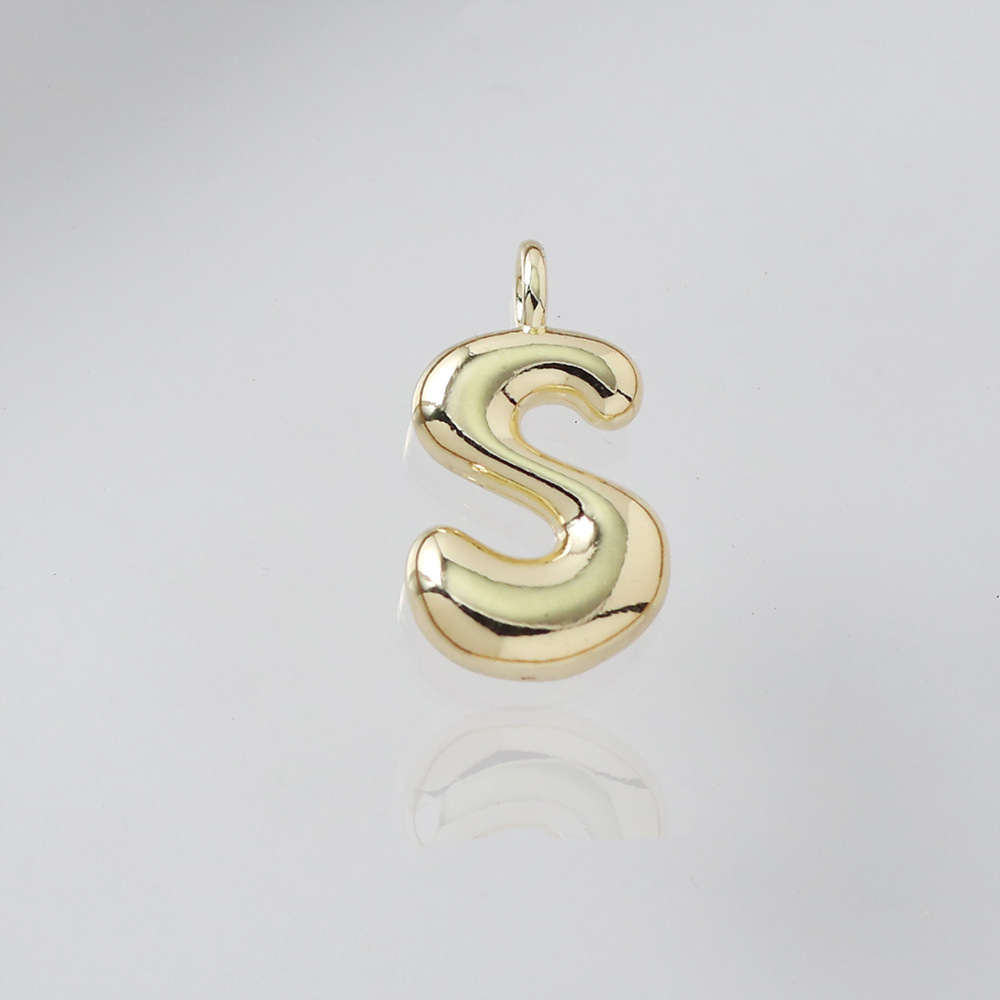 Letter pendant-s (gold)