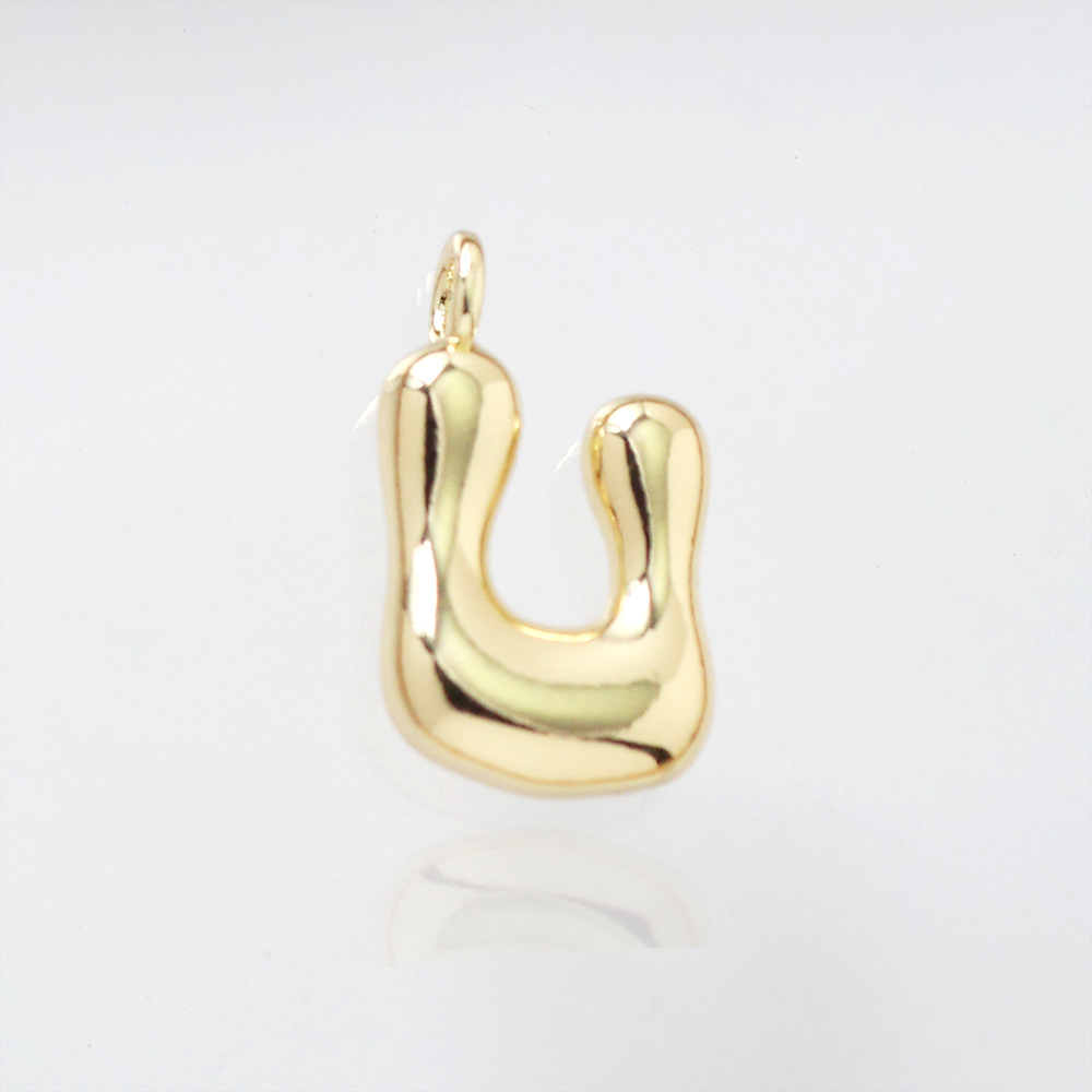 Letter pendant-u (gold)